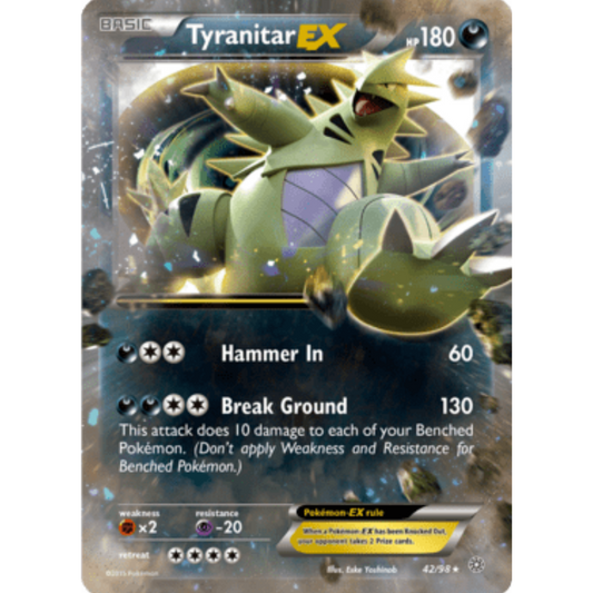 Tyranitar EX 042/98  - Holofoil XY  Ancient Origins - Ultra Rare