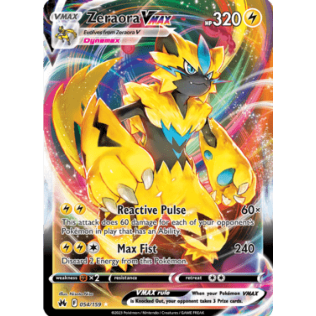 Zeraora VMAX (054/159) [Sword & Shield: Crown Zenith]