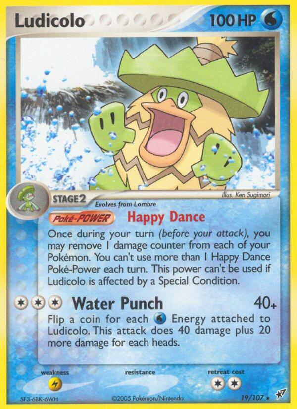 Ludicolo - 019/107/107  Deoxys - Rare