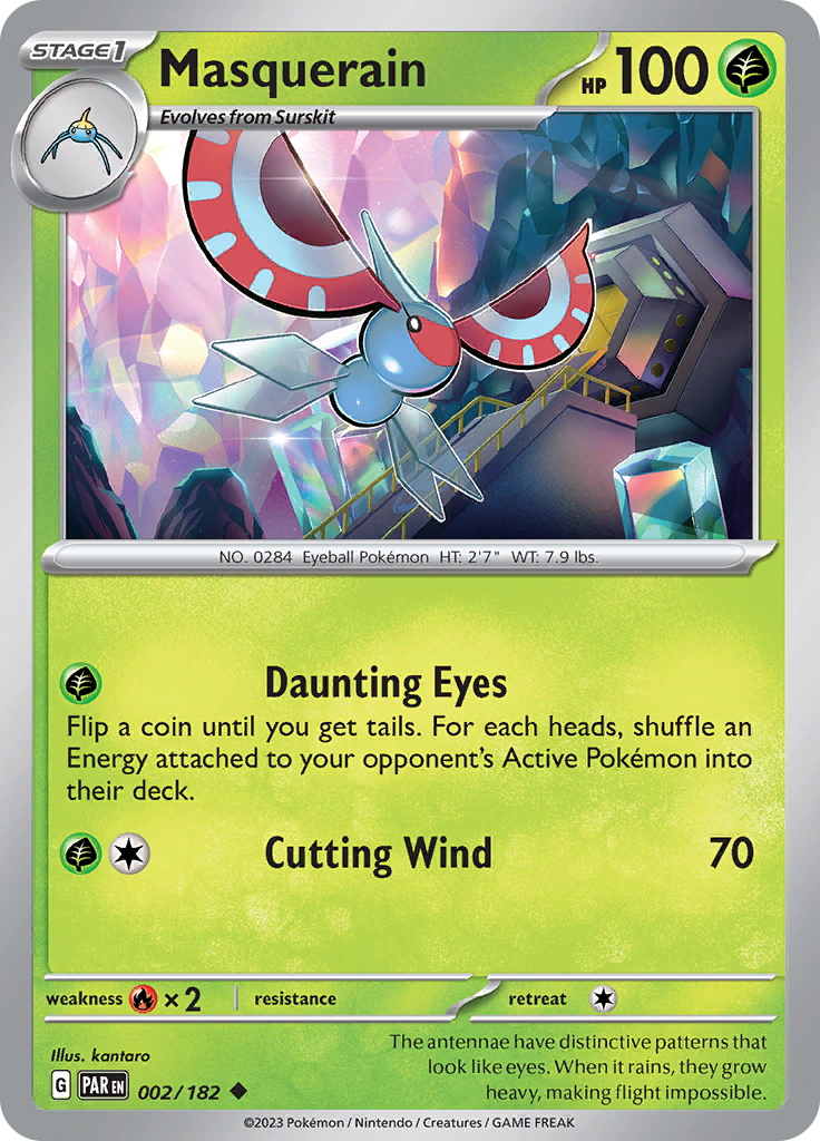 Masquerain 002  SV04 Paradox Rift - Uncommon