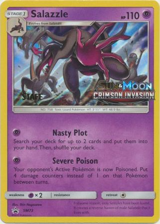 Salazzle - SM73 (Prerelease) [Staff]  - Holofoil SM Promos - Promo