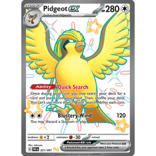 Pidgeot ex (221/091) [Scarlet & Violet: Paldean Fates]