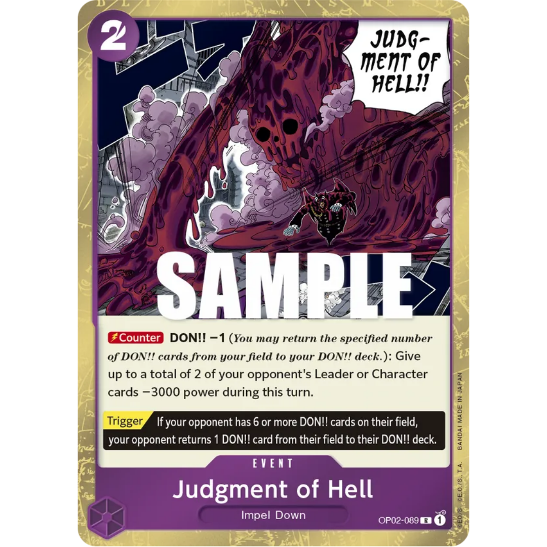 Judgment of Hell (OP02-089) - Paramount War Foil