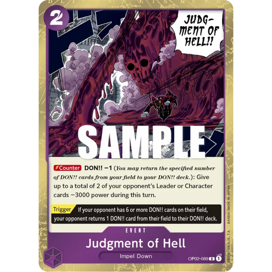 Judgment of Hell (OP02-089) - Paramount War Foil