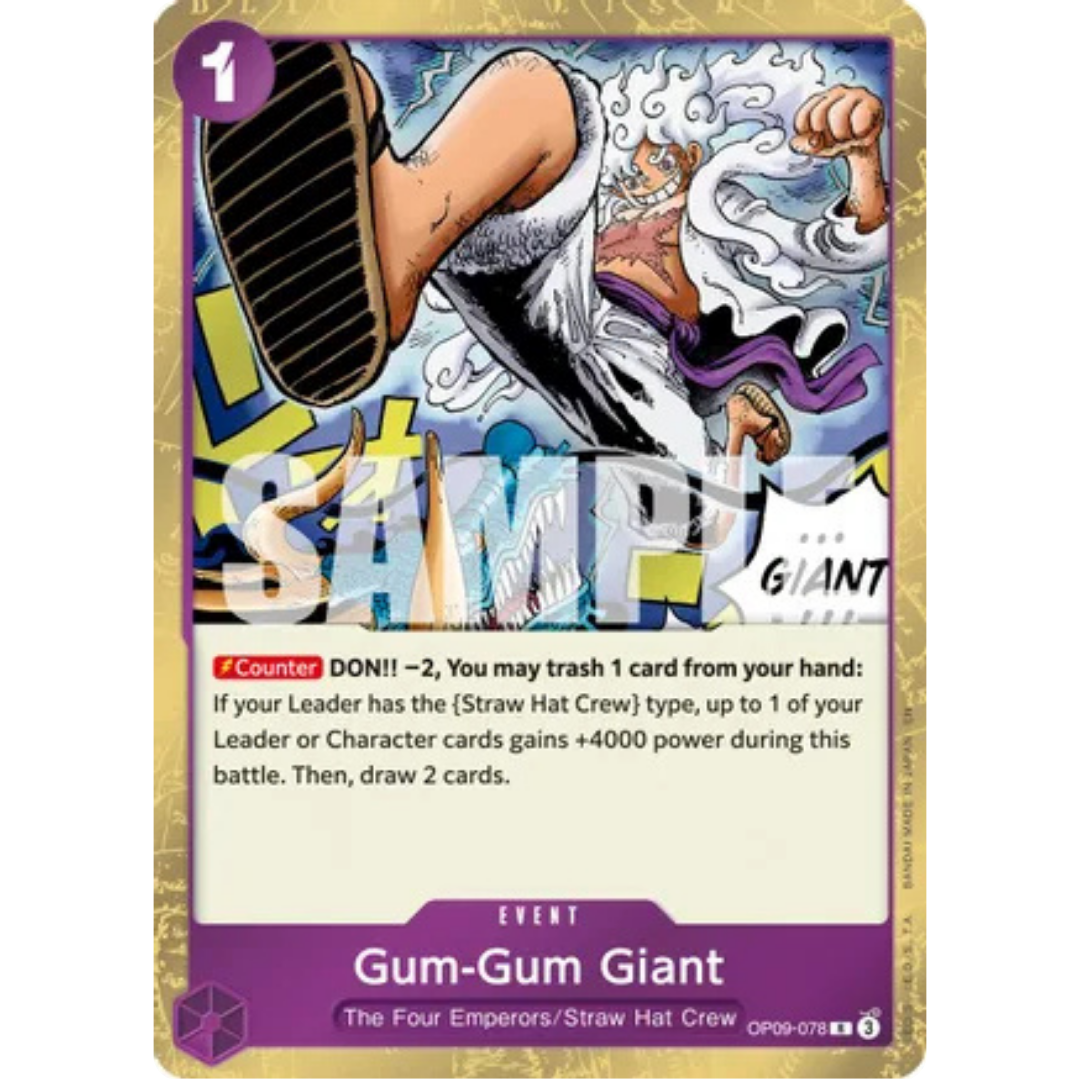 Gum-Gum Giant (Reprint) (OP09-078) - Premium Booster -The Best- Vol. 2 Foil