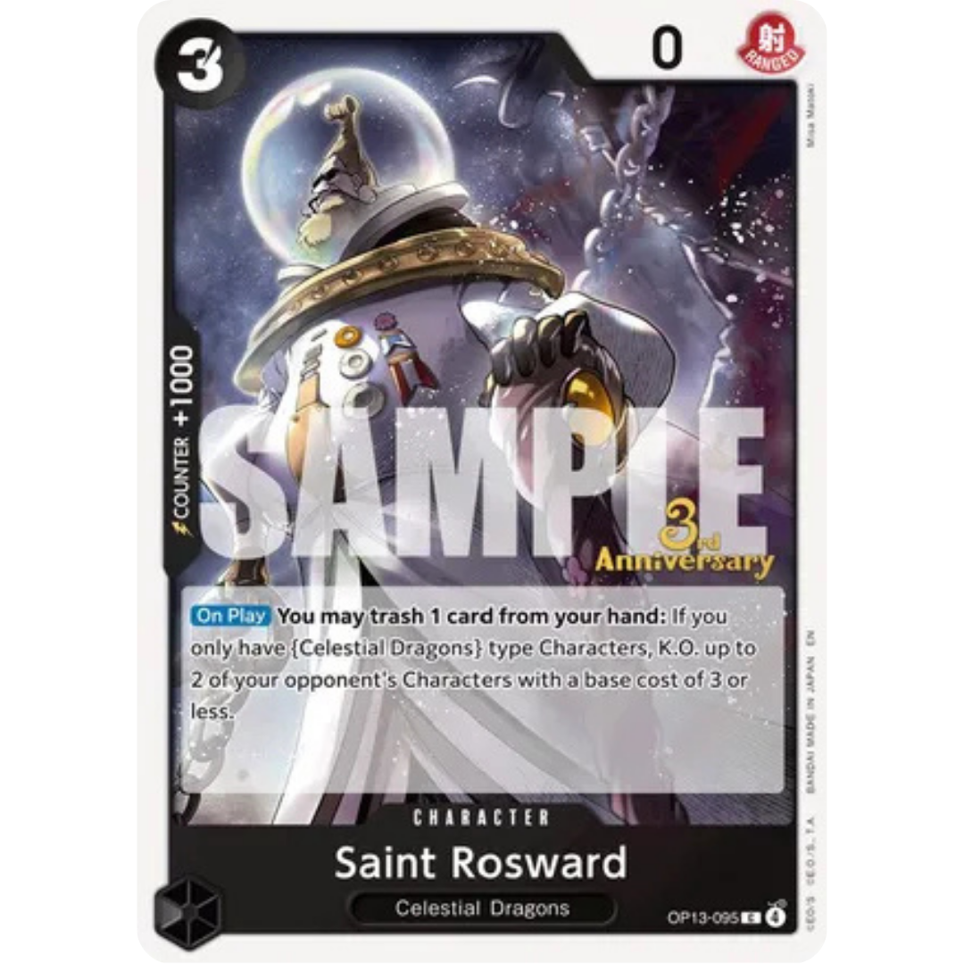 Saint Rosward (OP13-095) - Carrying On His Will: 3rd Anniversary Tournament Cards
