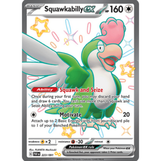 Squawkabilly ex (223/091) [Scarlet & Violet: Paldean Fates]