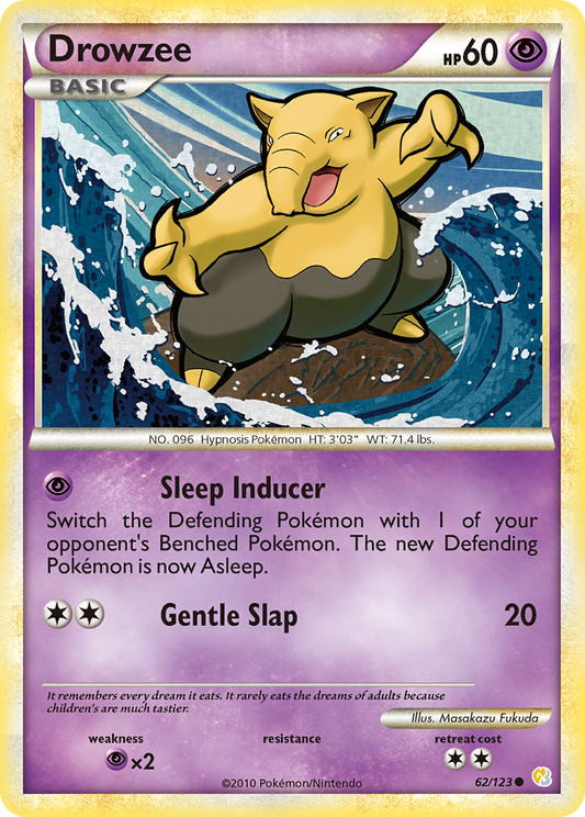 Drowzee 062  HeartGold SoulSilver - Common