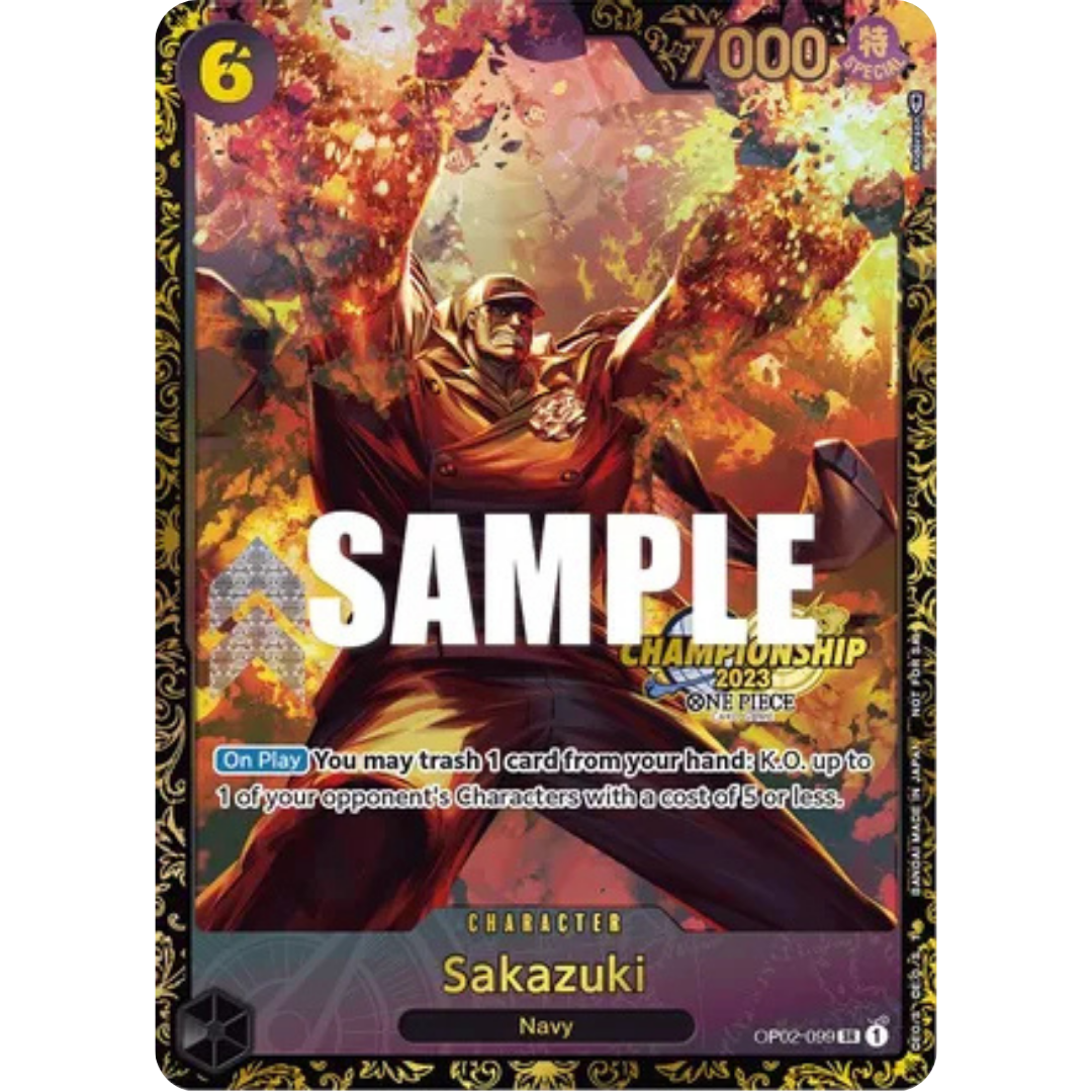 Sakazuki (Championship 2023) (OP02-099) - One Piece Promotion Cards Foil