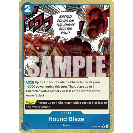 Hound Blaze (Textured Foil) (OP05-057) - Premium Booster -The Best- Foil
