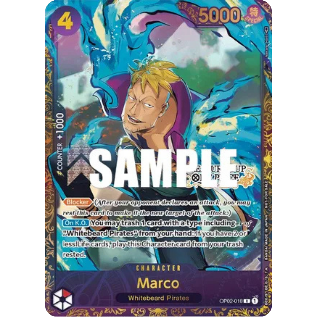 Marco (Treasure Cup) (OP02-018) - One Piece Promotion Cards Foil