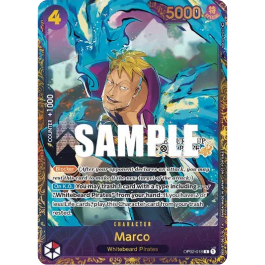 Marco (Treasure Cup) (OP02-018) - One Piece Promotion Cards Foil