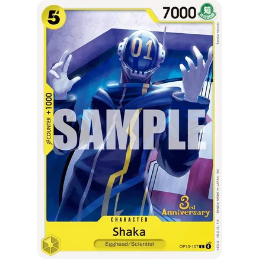 Shaka (OP13-107) - Carrying On His Will: 3rd Anniversary Tournament Cards