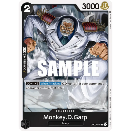 Monkey.D.Garp (115) (OP02-115) - Paramount War Foil