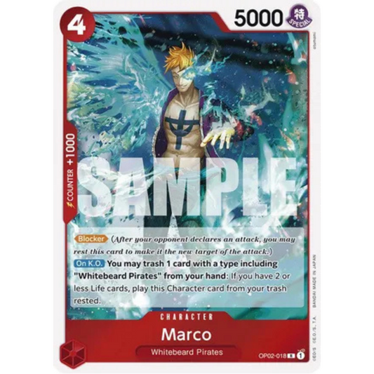 Marco (Reprint) (OP02-018) - Premium Booster -The Best- Foil