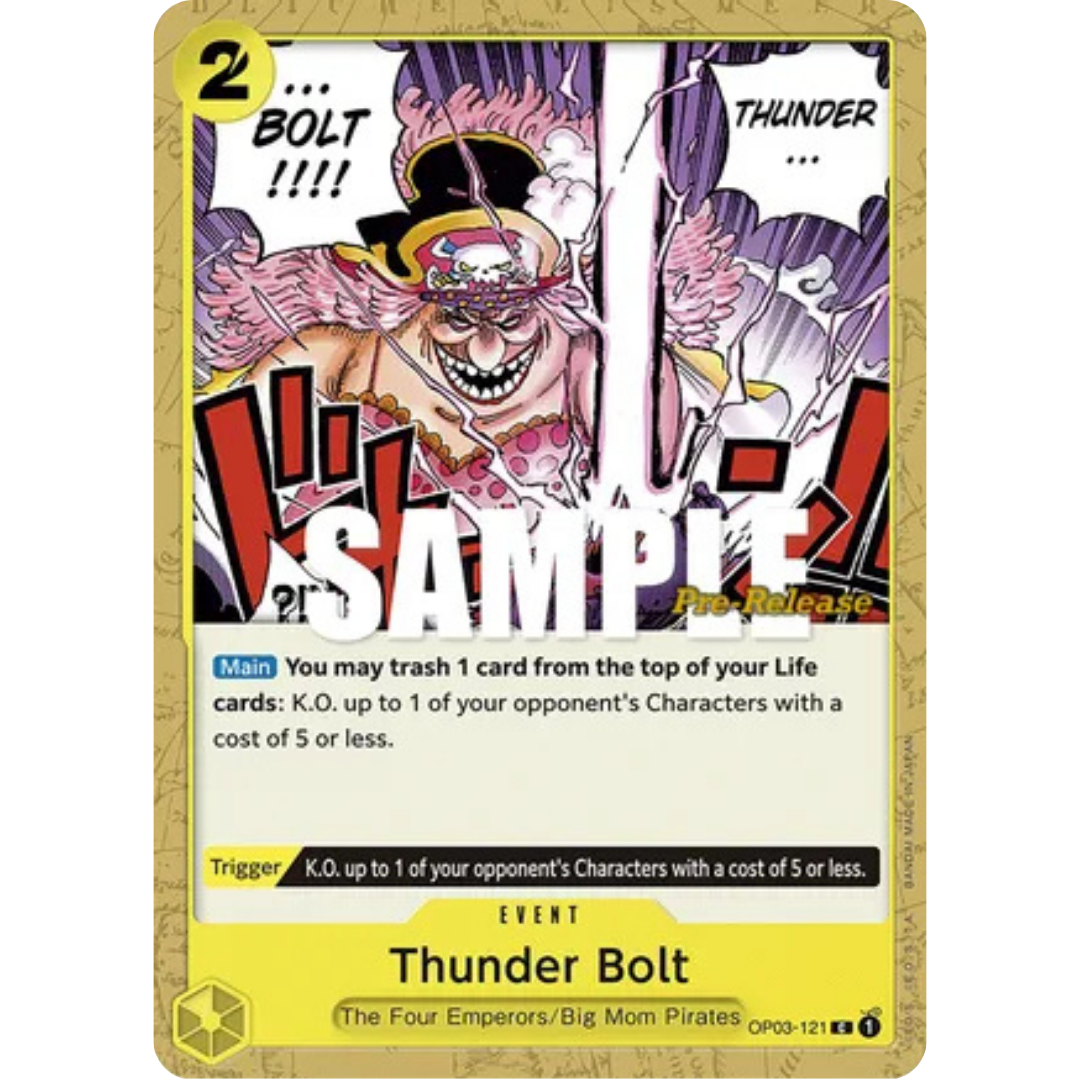 Thunder Bolt (OP03-121) - Pillars of Strength Pre-Release Cards