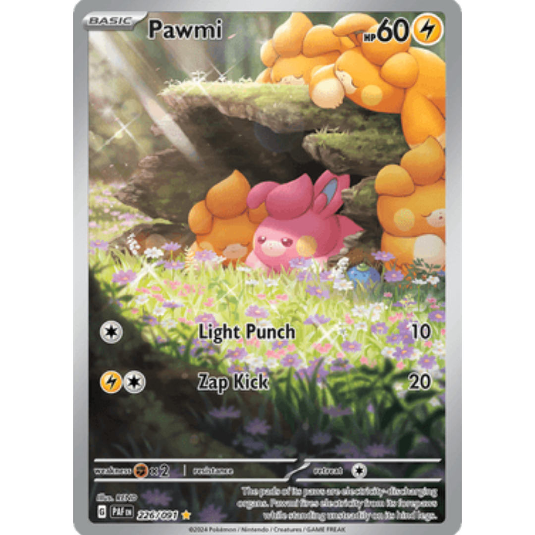 Pawmi 226/091  - Holofoil SV Paldean Fates - Illustration Rare