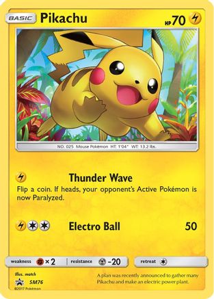 Pikachu SM76  - Holofoil SM Promos - Promo