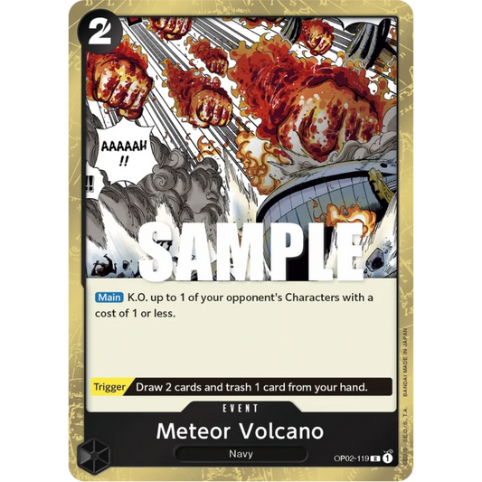 Meteor Volcano (OP02-119) - Paramount War Foil