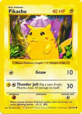 Pikachu (Red Cheeks) 058  - Unlimited Base Set Shadowless - Common