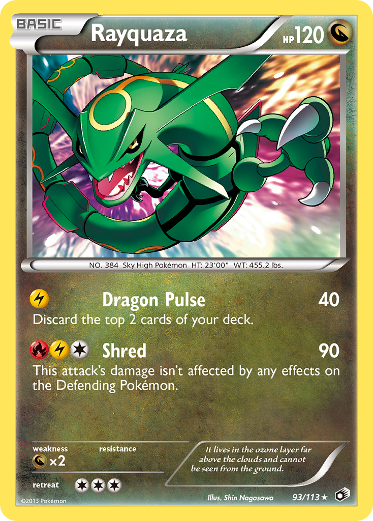 Rayquaza 093  - Holofoil Legendary Treasures - Holo Rare