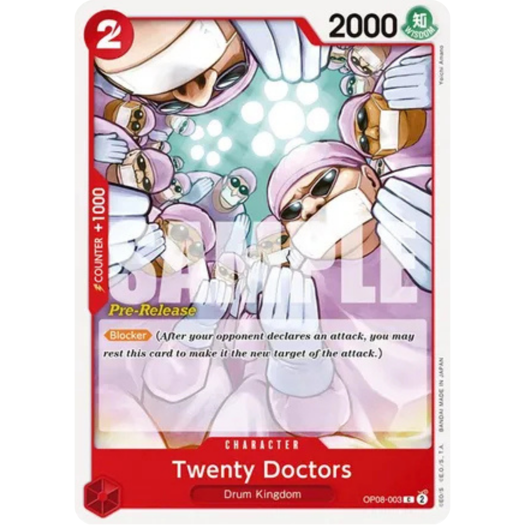 Twenty Doctors (OP08-003) - Two Legends Pre-Release Cards