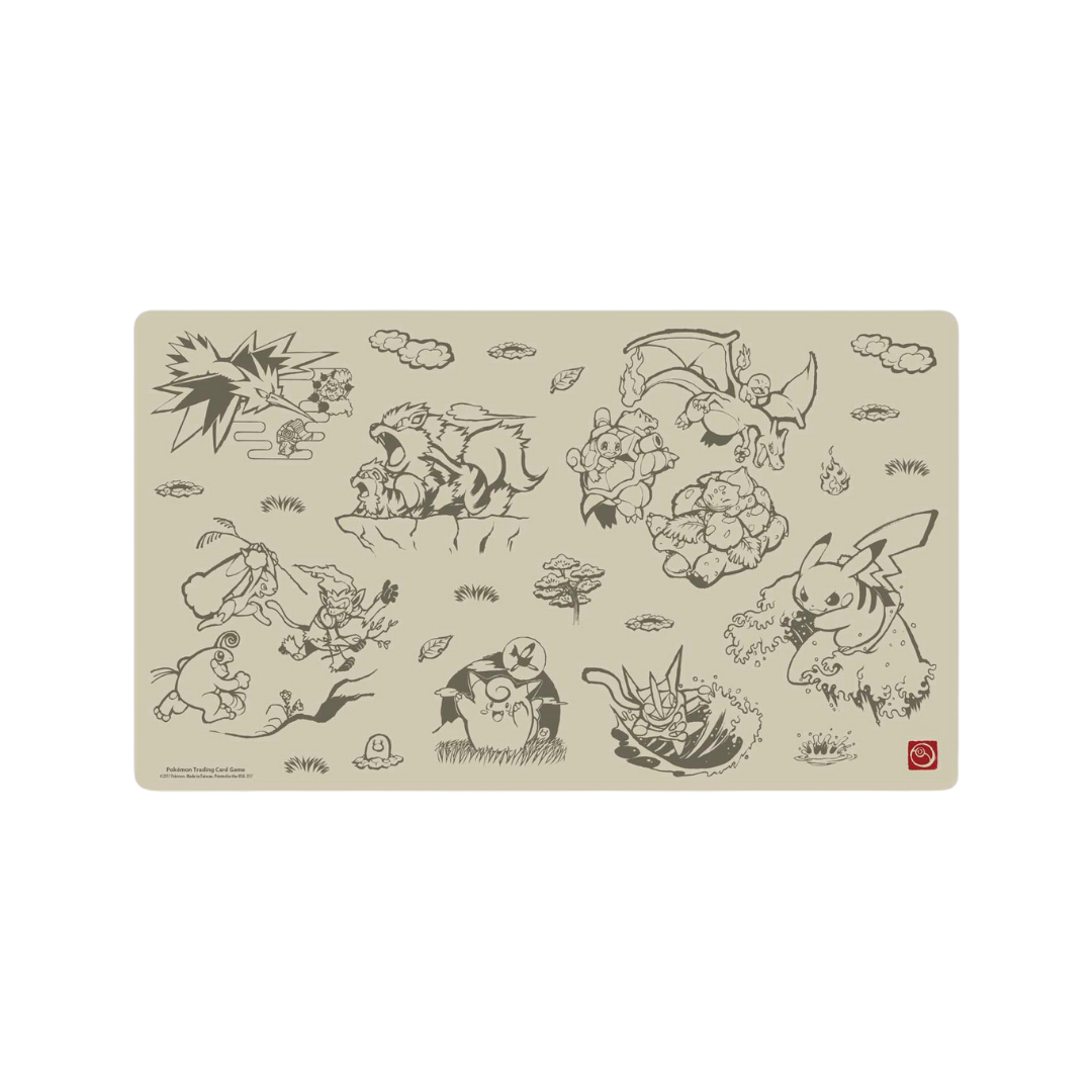 Playmat - Pikachu (Scroll Painting Style)