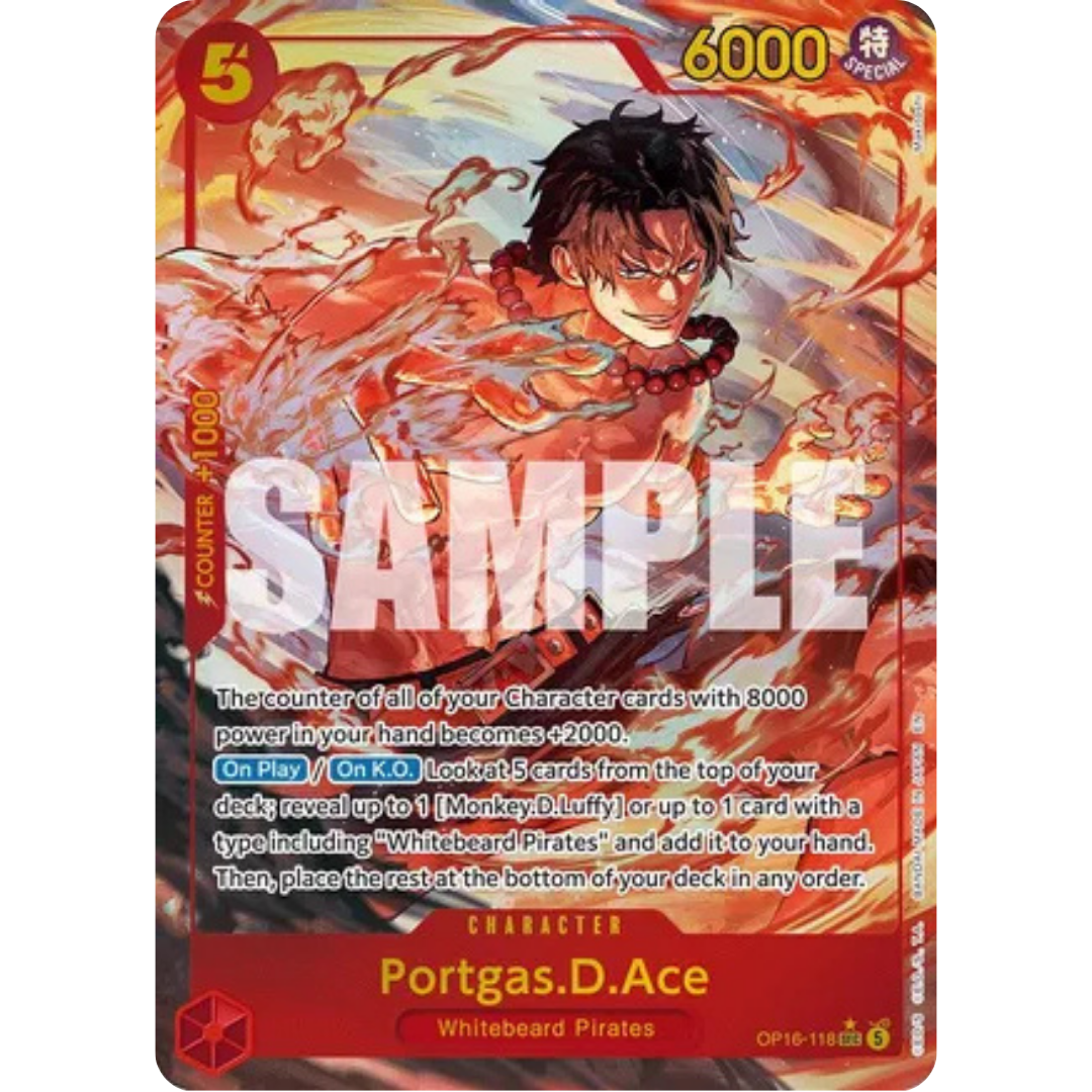 Portgas.D.Ace (118) (Alternate Art) (OP16-118) - The Time of Battle Foil