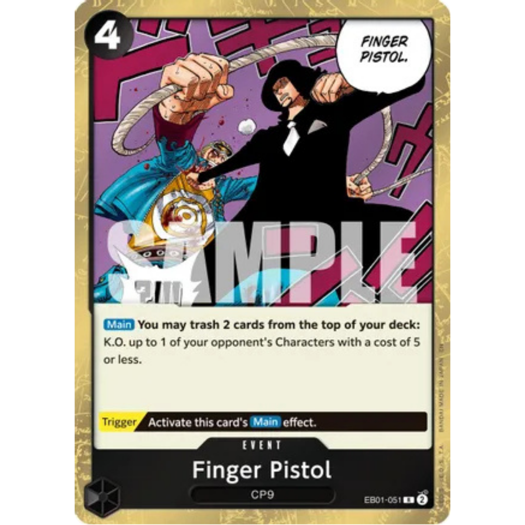 Finger Pistol (Reprint) (EB01-051) - Premium Booster -The Best- Vol. 2 Foil