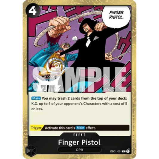 Finger Pistol (Reprint) (EB01-051) - Premium Booster -The Best- Vol. 2 Foil