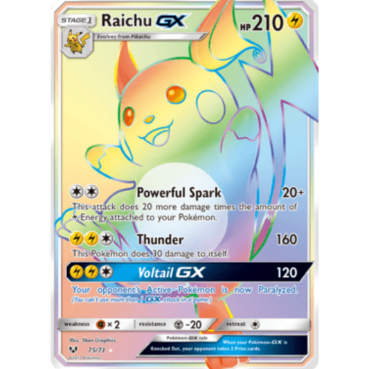 Raichu GX (75/73) [Sun & Moon: Shining Legends]