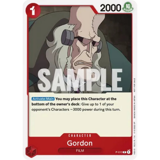 Gordon (One Piece Film Red) (P-013) - One Piece Promotion Cards