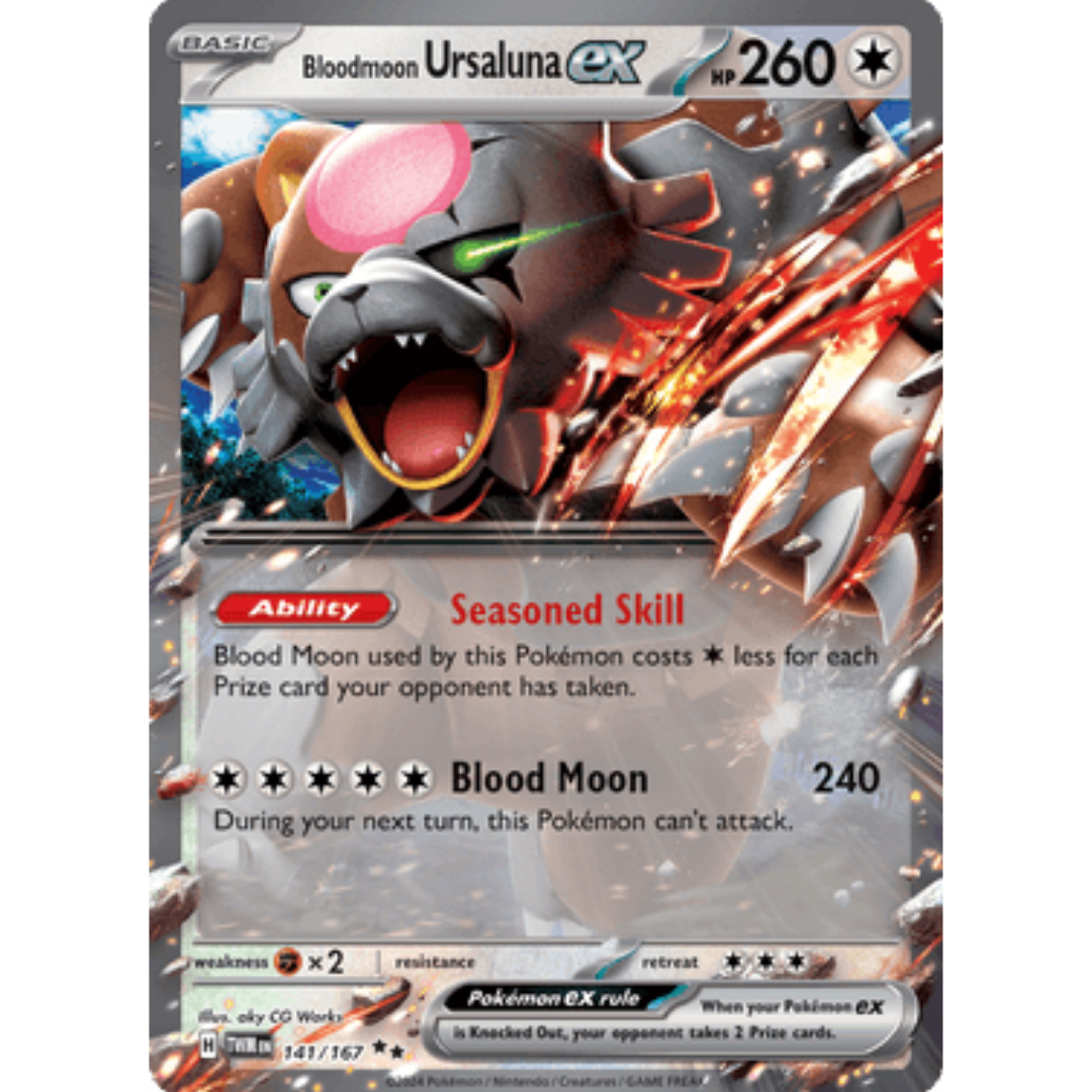 Bloodmoon Ursaluna ex 141/167  - Holofoil SV06 Twilight Masquerade - Double Rare