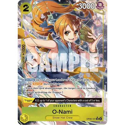 O-Nami (Alternate Art) (OP06-101) - Wings of the Captain Foil
