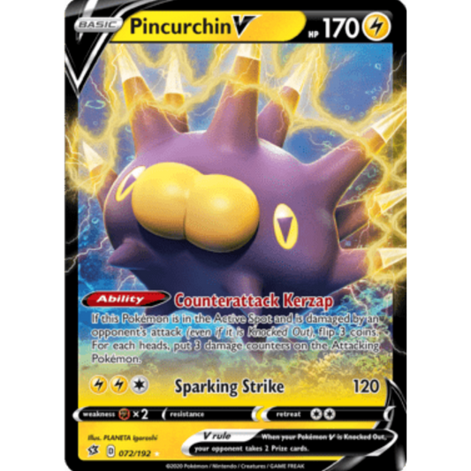 Pincurchin V (072/192) [Sword & Shield: Rebel Clash]