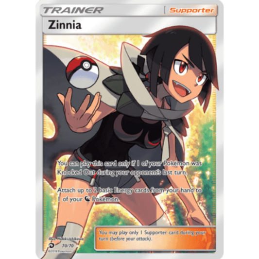 Zinnia (Full Art) 070  - Holofoil Dragon Majesty - Ultra Rare