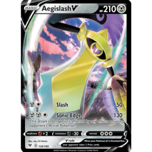 Aegislash V (126/185) [Sword & Shield: Vivid Voltage]