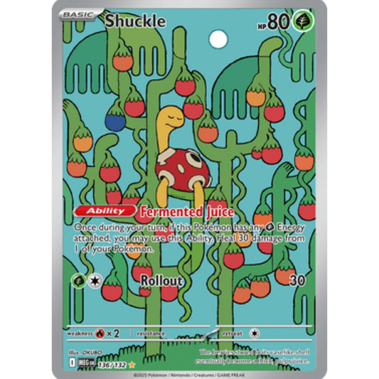 Shuckle 136/132  - Holofoil ME01 Mega Evolution - Shiny Rare