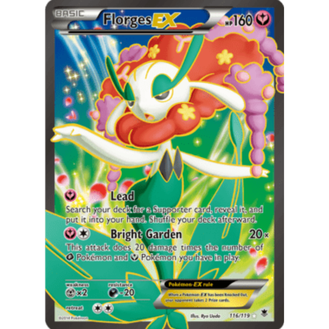 Florges EX (116 Full Art) 116/119  - Holofoil XY  Phantom Forces - Ultra Rare