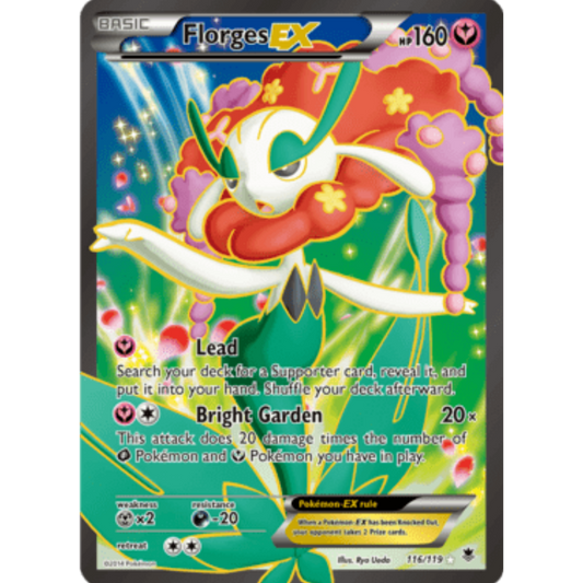 Florges EX (116 Full Art) 116/119  - Holofoil XY  Phantom Forces - Ultra Rare