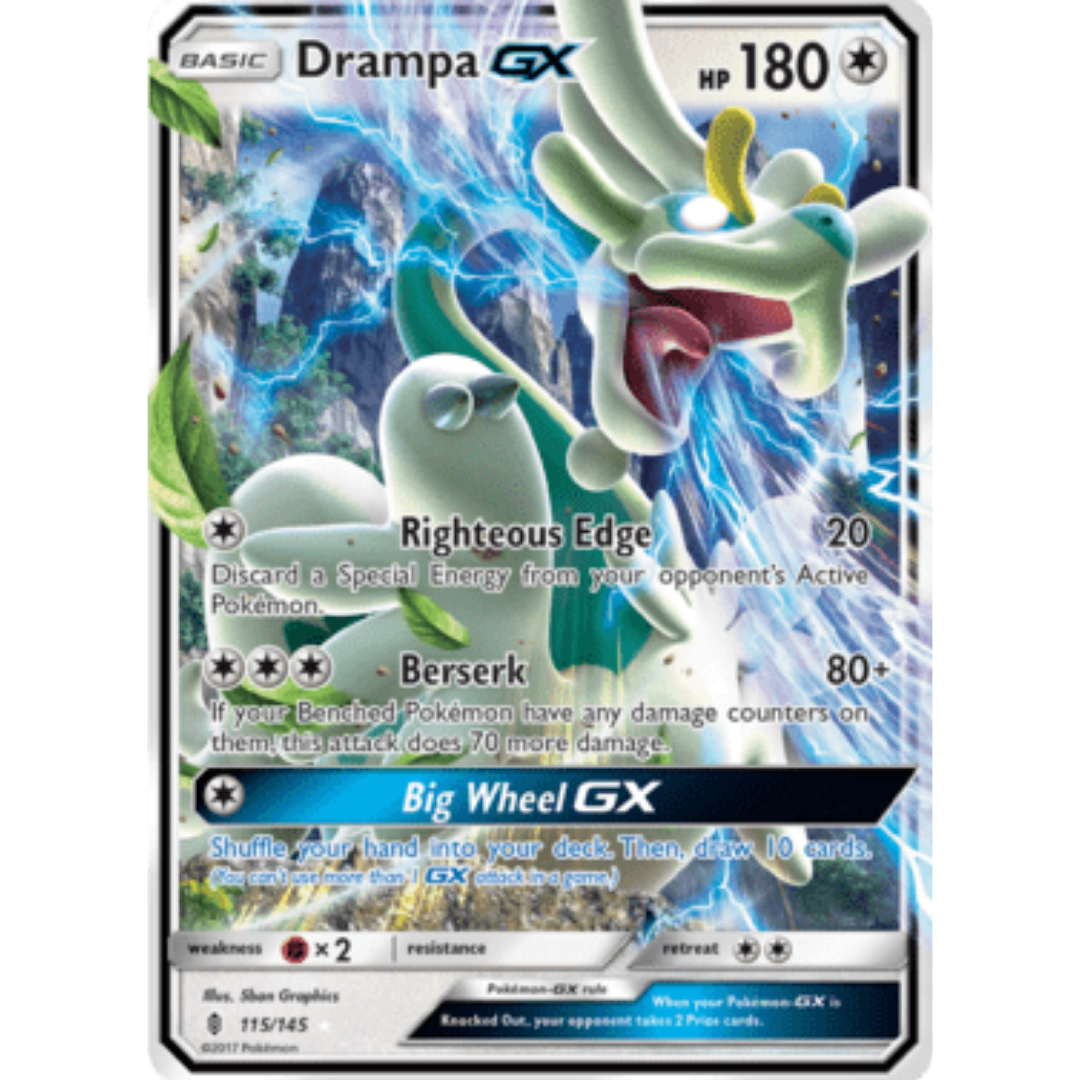 Drampa GX 115  - Holofoil SM  Guardians Rising - Ultra Rare