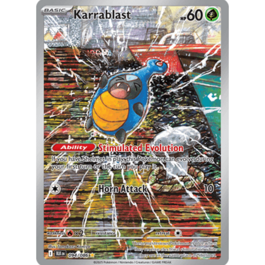 Karrablast 094/086  - Holofoil SV Black Bolt - Illustration Rare