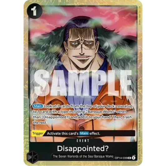 Disappointed? (Premium Card Collection -Best Selection Vol. 6-) (OP14-099) - One Piece Promotion Cards Foil