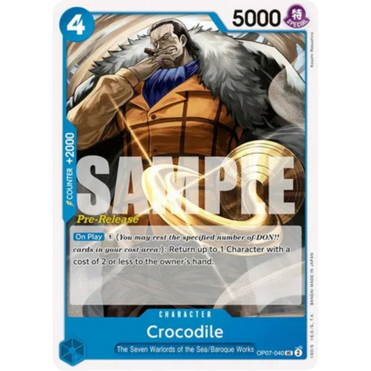 Crocodile (OP07-040) - 500 Years in the Future Pre-Release Cards