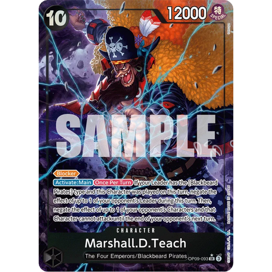 Marshall.D.Teach (093) (Alternate Art) (OP09-093) - Emperors in the New World Foil