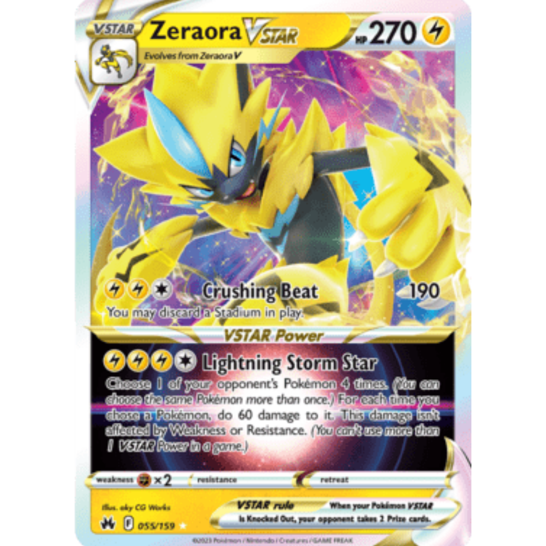 Zeraora VSTAR (055/159) [Sword & Shield: Crown Zenith]