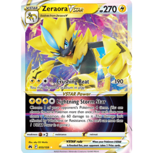Zeraora VSTAR (055/159) [Sword & Shield: Crown Zenith]