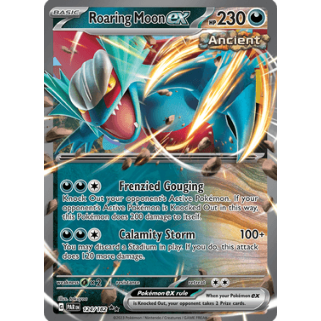 Roaring Moon ex 124  - Holofoil SV04 Paradox Rift - Double Rare