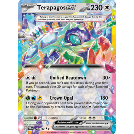 Terapagos ex 128/142  - Holofoil SV07 Stellar Crown - Double Rare