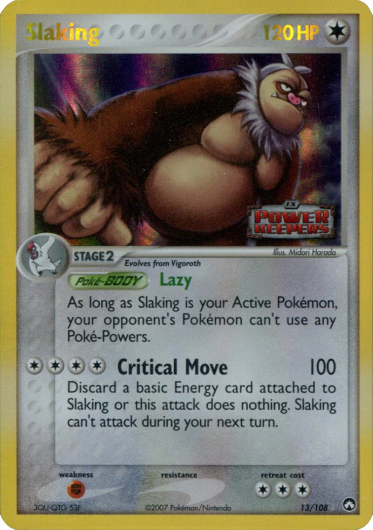 Slaking  - Reverse Holofoil Power Keepers - Holo Rare
